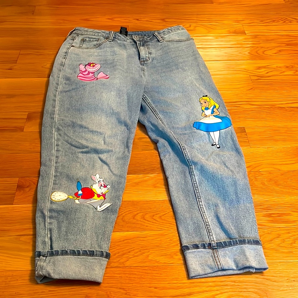 Disney Alice In Wonderland Mom jeans